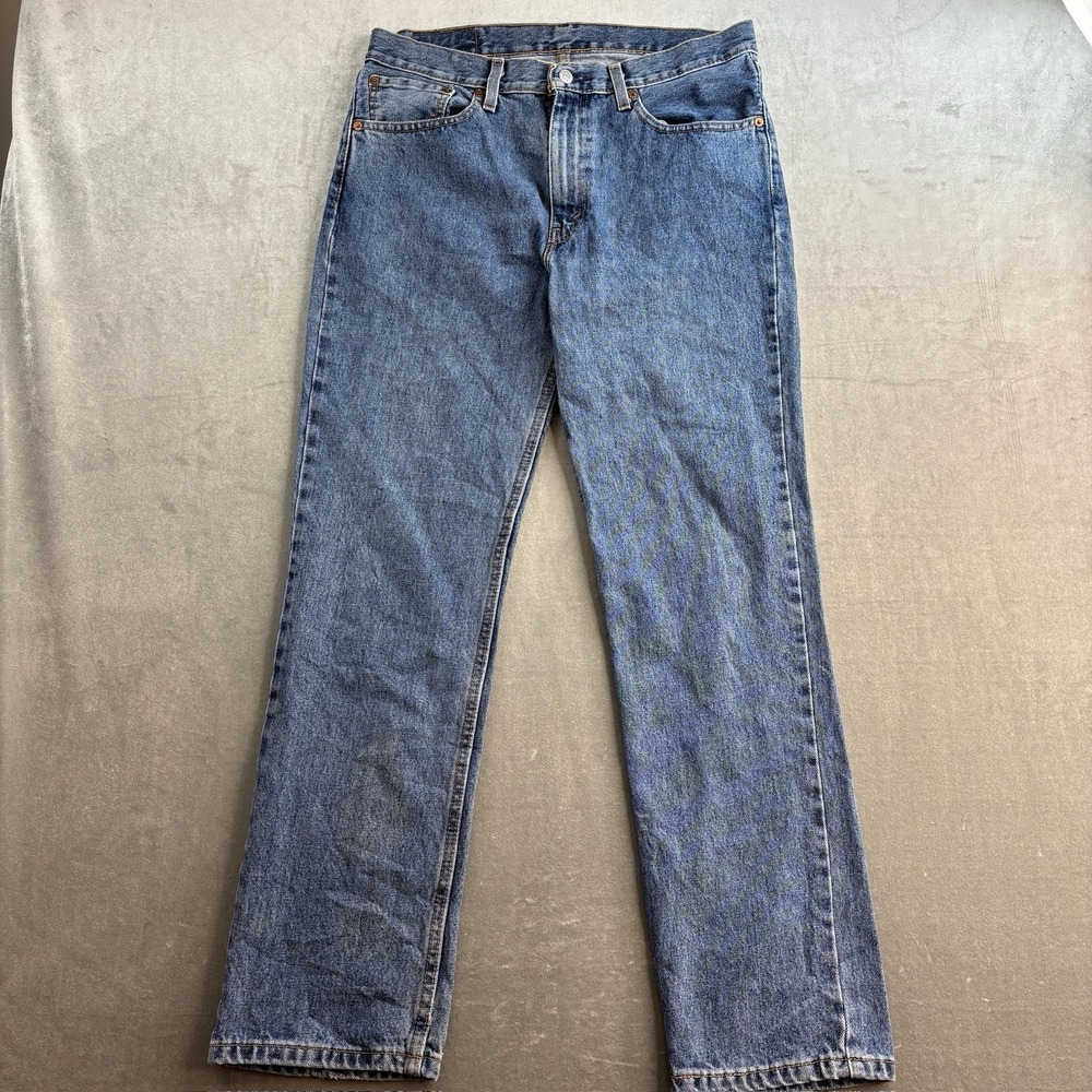 Levi's 516 Straight Leg Jeans Blue‎ Denim Mens 33x32